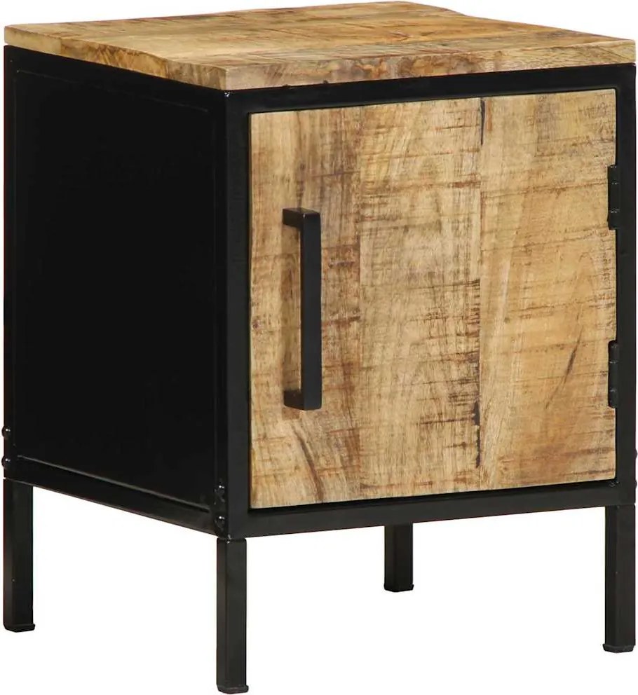 vidaXL Dulap de noapte Maro și negru 30 x 30 x 40 cm