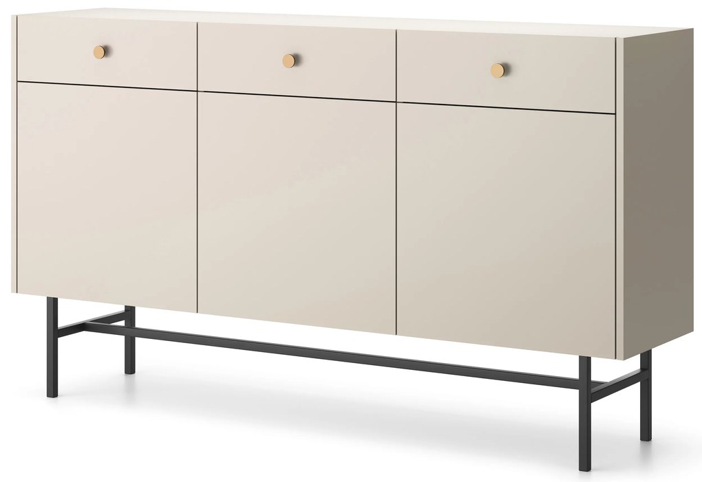 Comodă Desanta 3D3SZ (bej + negru). 1082792