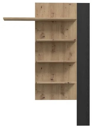 Raft de perete INAR stejar/negru