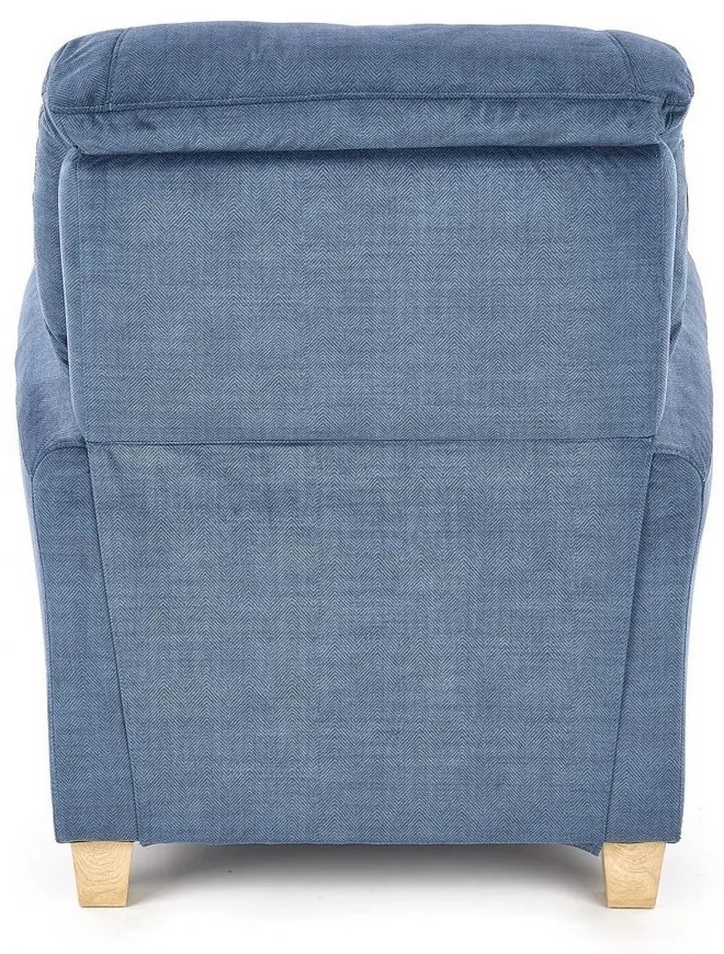 Scaun rabatabil Bard, albastru / lemn natural