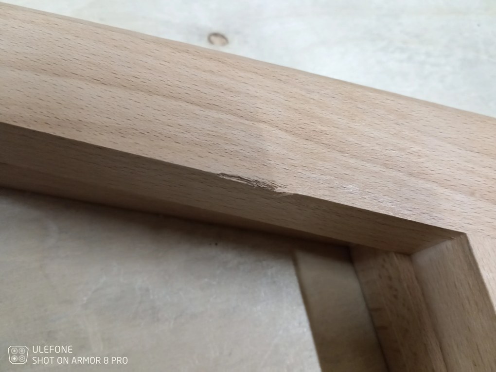 OFERTA Scaun alb BALI MARK cu picioare din fag Calitatea II