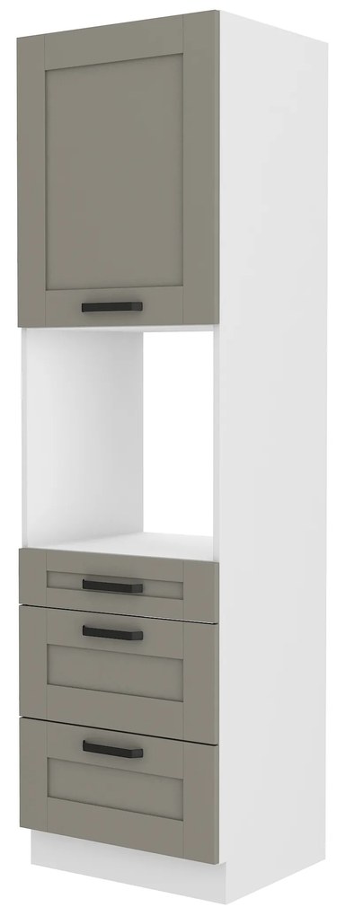 Dulap de bucătărie pentru alimente Lucid 60 DPS 210 3S 1F (claygrey + alb). 1045463