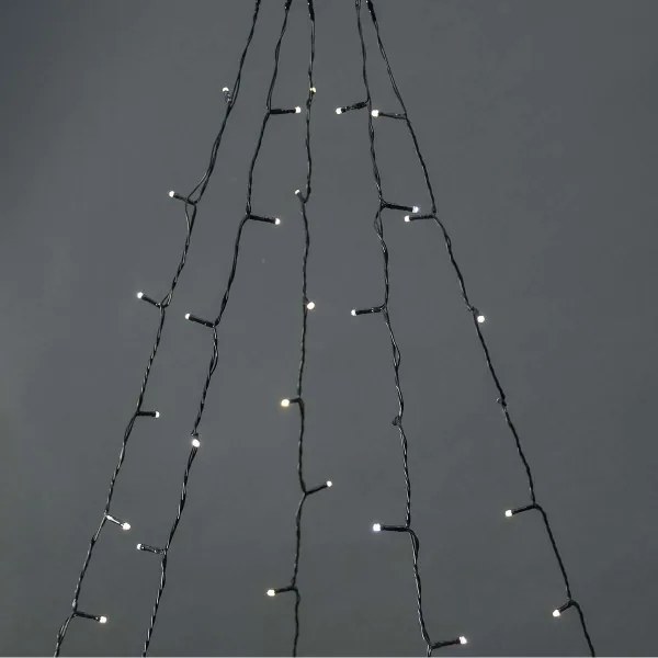 Nedis WIFILXT11W200 - LED perdea Crăciun 200 LED/8 funcții 5x7m IP65 Wi-Fi Tuya