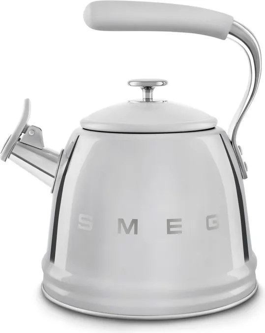 Ceainic cu fluier Smeg WKF01SS, 2,3 l, Inducție, Maner rece, Otel, Argintiu