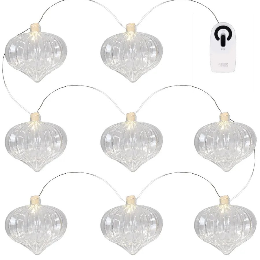 Ghirlandă luminoasă număr becuri 8 buc. lungime 120 cm Millie – Sirius