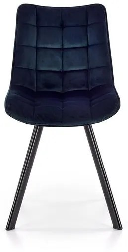 Set 4 scaune K332 velvet bleumarin