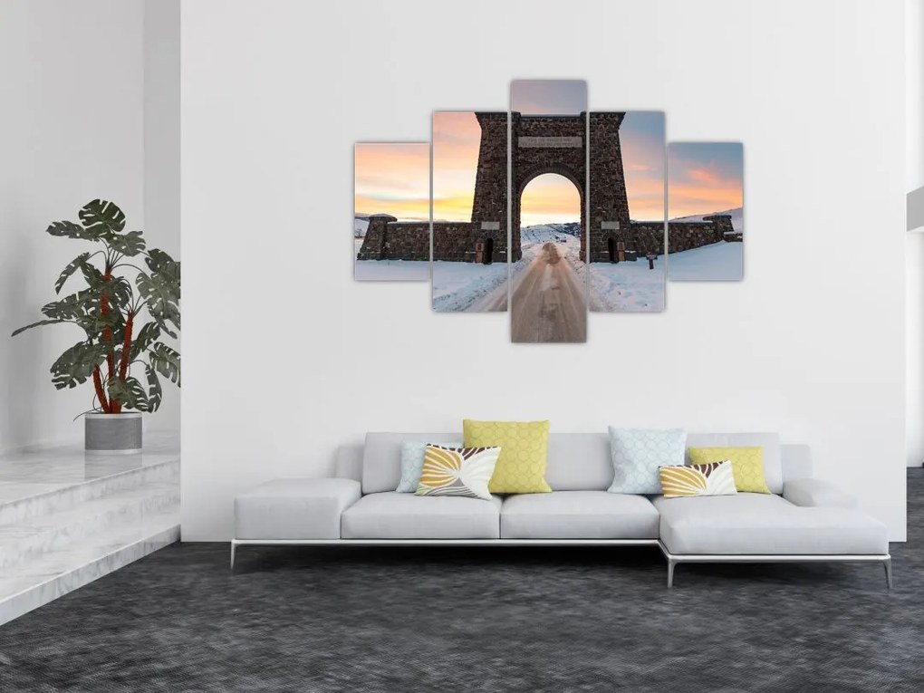 Tablou cu poarta, Yellowstone (150x105 cm)