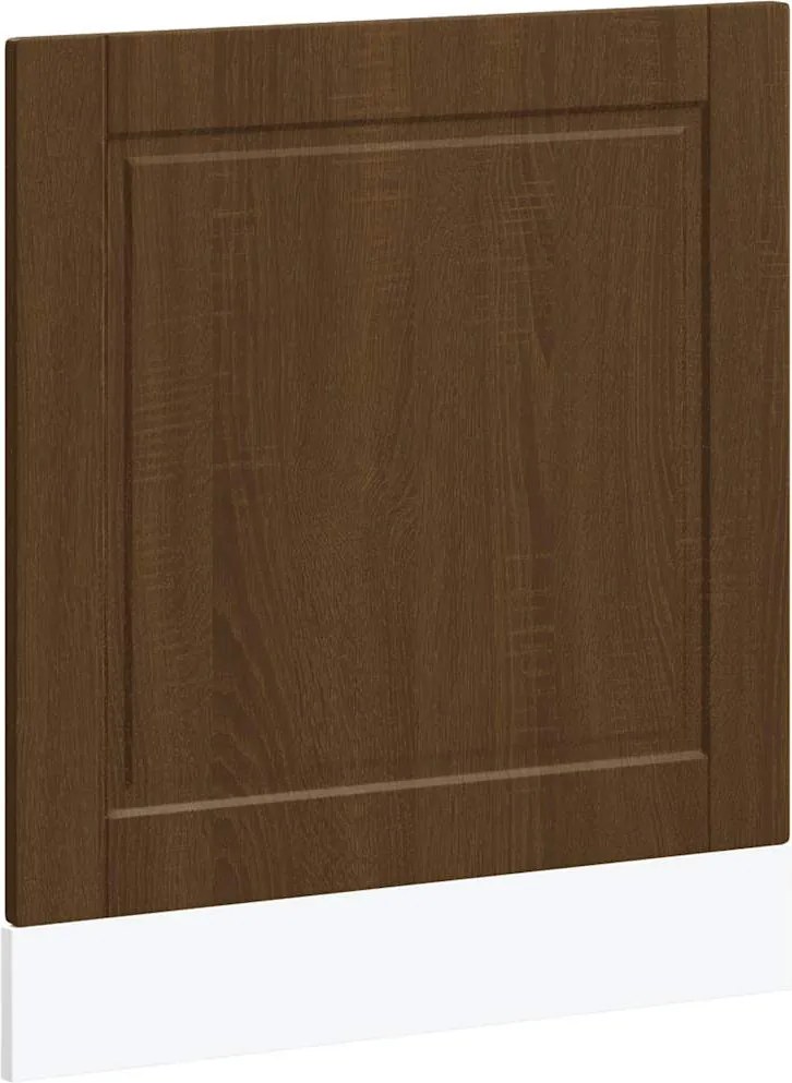 vidaXL Panou pentru mașină de spălat vase stejar maro lemn prelucrat