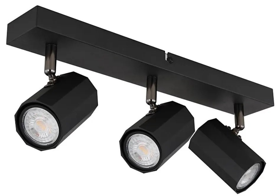 Spot Globo 57918-3B JAMES 3xGU10/25W/230V negru