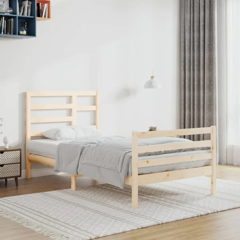 3105850 vidaXL Cadru de pat, 100x200 cm, lemn masiv