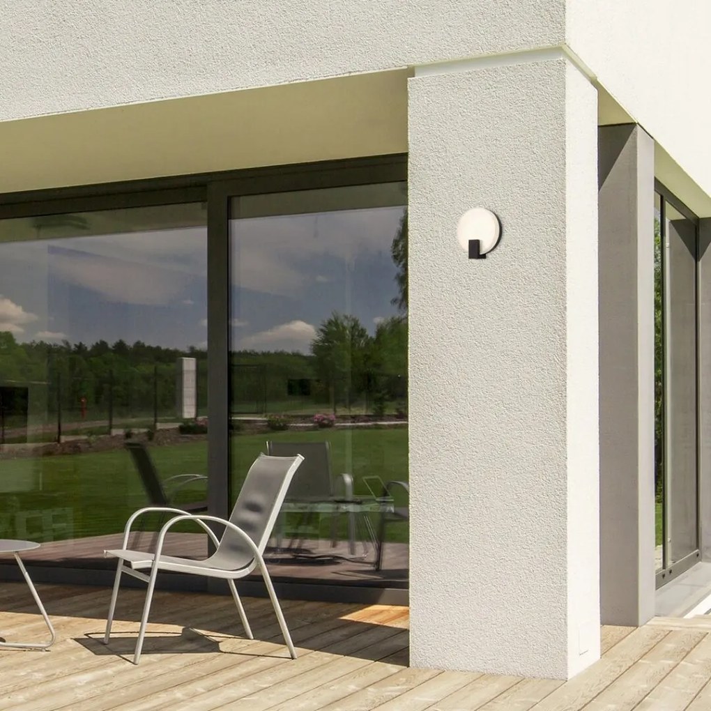 Aplica LED pentru iluminat exterior design modern IP44 Cyphrus negru
