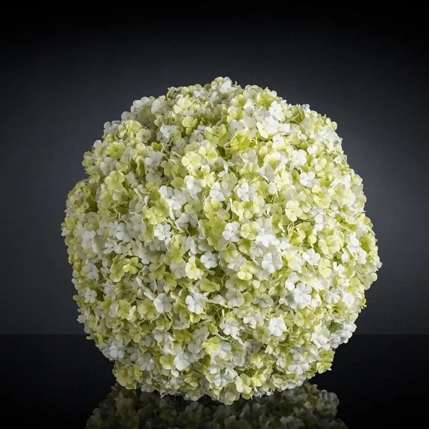 Aranjament floral elegant in forma de sfera, SPHERE SNOWBALL 30cm