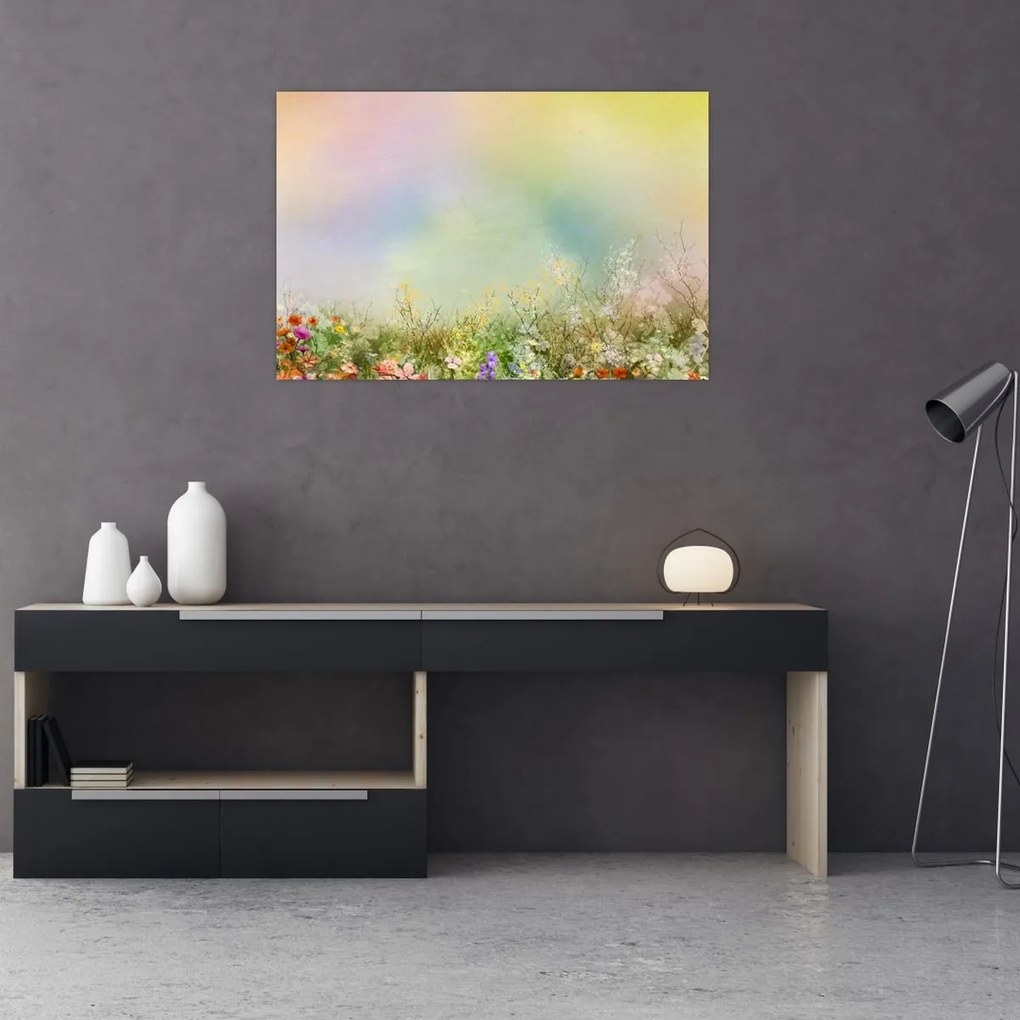 Tablou - Pajiște pictată 2 (90x60 cm)