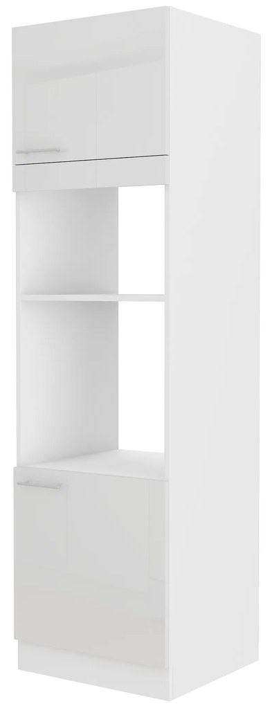 Dulap de bucătărie pentru alimente pentru cuptor Lavera 60 DPM 210 2F (alb + alb lucios). 1032359