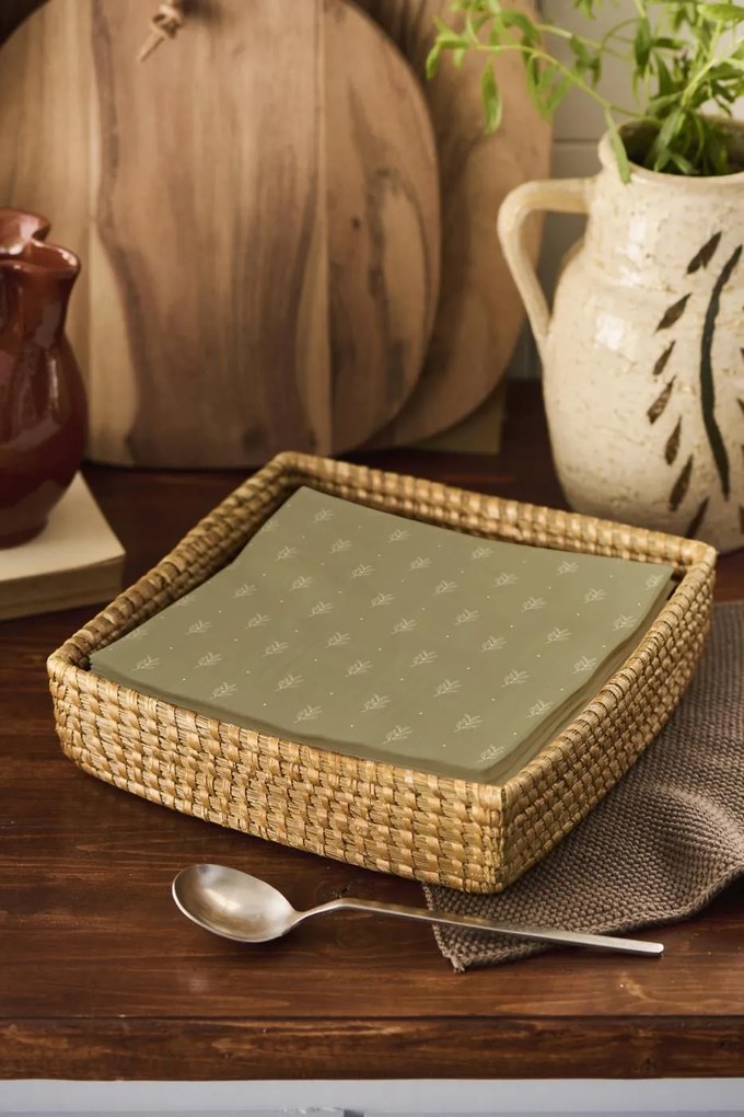 IB Laursen Servetele de masa GREEN LEAF 40x40 cm, 50 buc verde