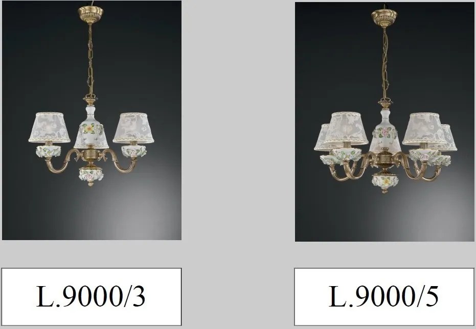 Veioza design italian din alama si detalii din portelan 9000