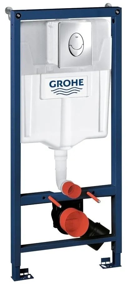 Set rezervor incastrat Grohe Rapid SL pentru vas wc cu clapeta cromata Skate Air