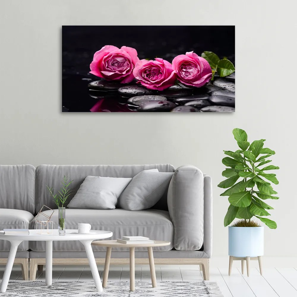 Tablou pe pânză canvas Trandafiri roz