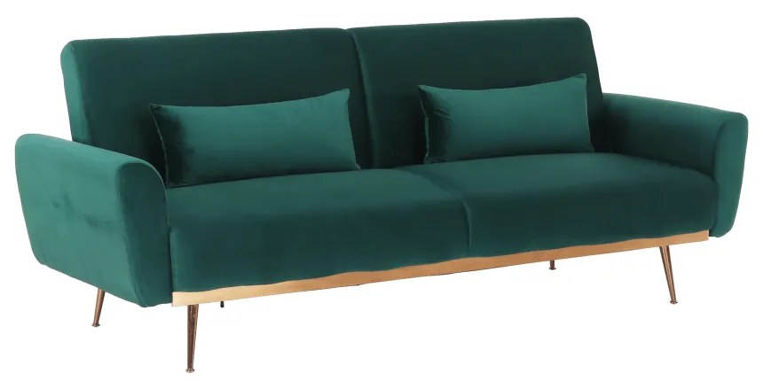 Canapea extensibila FASTA verde smarald, 211/83/85 cm