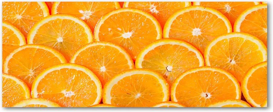 Tablou sticlă acrilică Felii de portocale