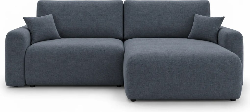 Coltar extensibil reversibil de colt NORDEN PAROS 250x140 cm, gri inchis