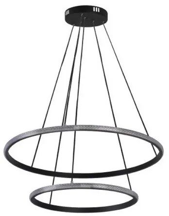 Lustră LED reglabilă suspendată pe cablu, 55W, 230V, 3000-6500K, Ø 60 cm + telecomandă