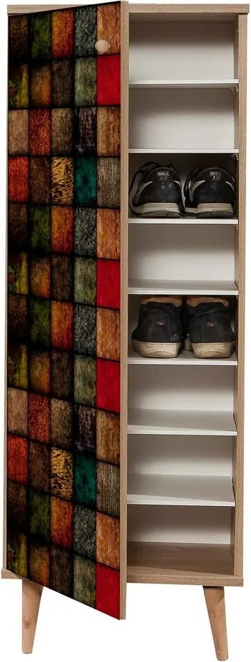 Dulap pentru pantofi Mega Sonoma Oak Cubes