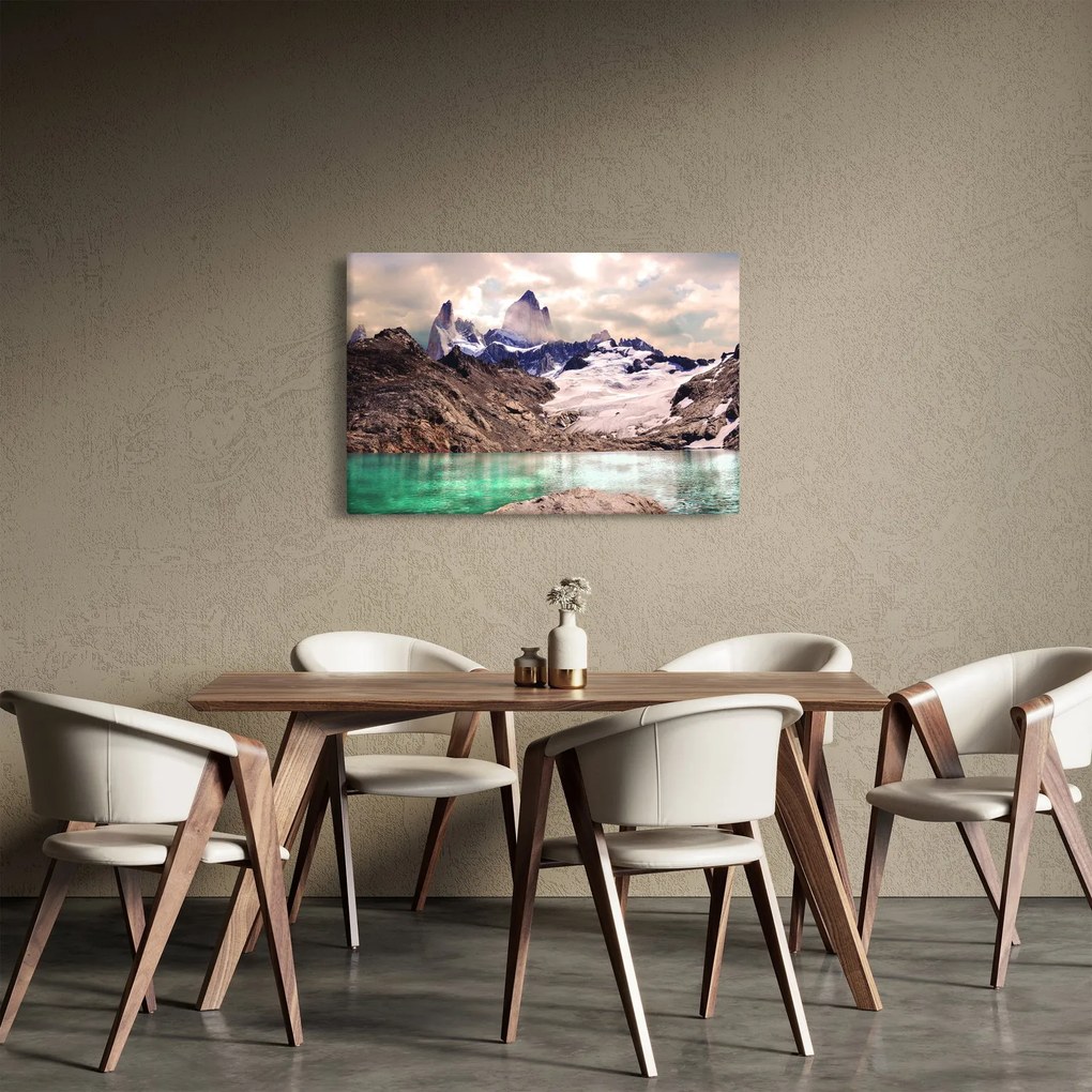 Tablou cu lac montan (90x60 cm)