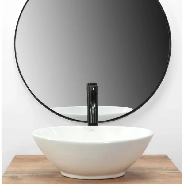 REA-U5804 - Lavoar pentru blat PAMELA MINI, 26,5 x 40 cm, ceramică, alb lucios