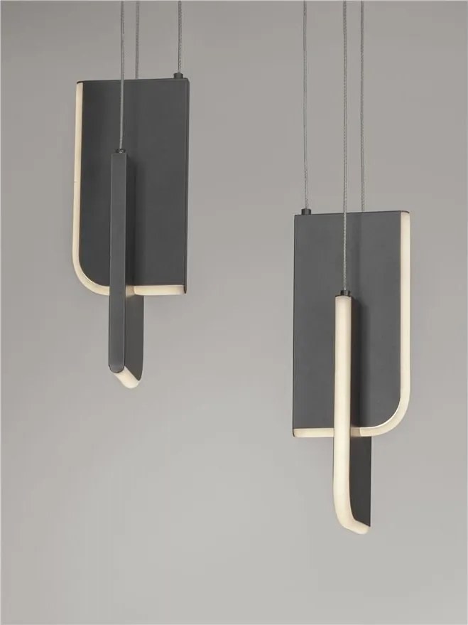 Lustra LED suspendata liniara design decorativ 3000K TOTEM