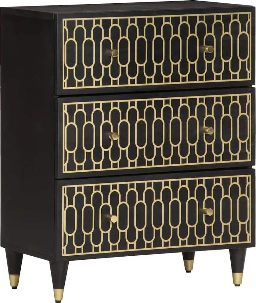 vidaXL Dulap lateral, 60x33x75 cm, lemn masiv de mango