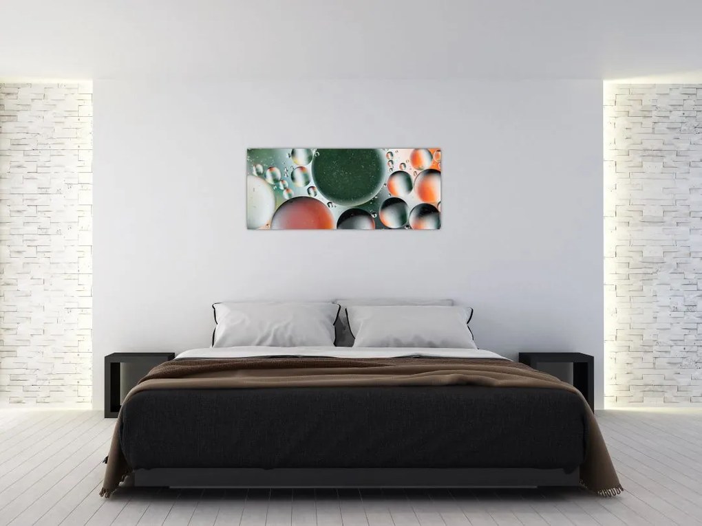 Tablou abstract - buline (120x50 cm)