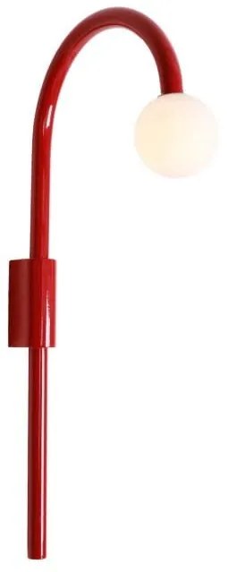 Aplica de perete LED design minimalist ENIGMA, Coral red