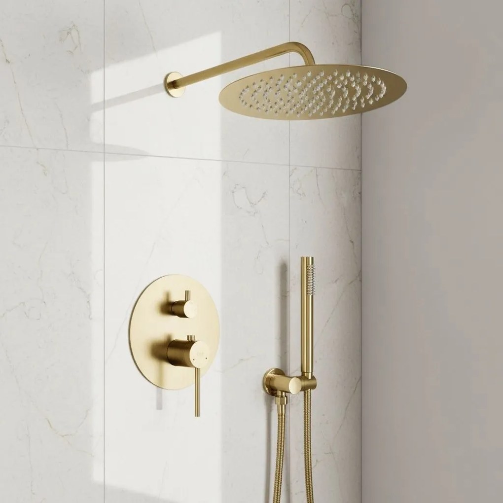 Set de dus incastrat Rea Foss Clif Brush Gold + BOX
