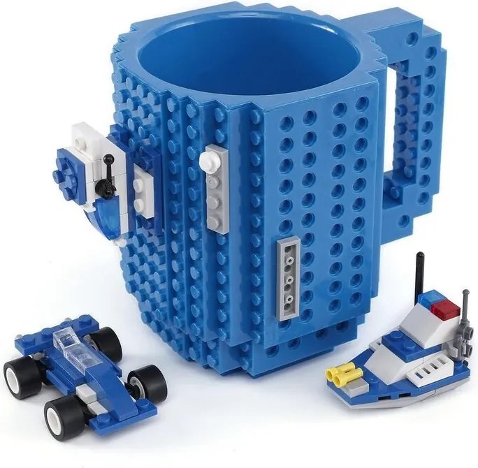 Cană creativă - albastră