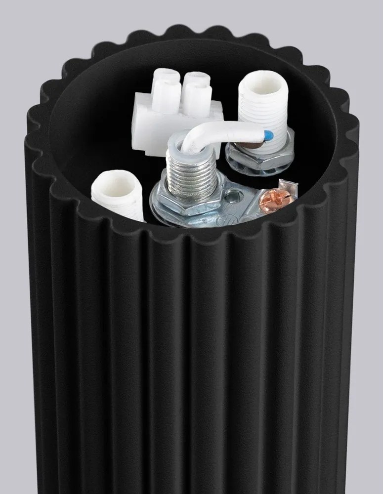 Plafonieră neagră cu abajur din sticlă ø 12 cm Orbital – Sollux