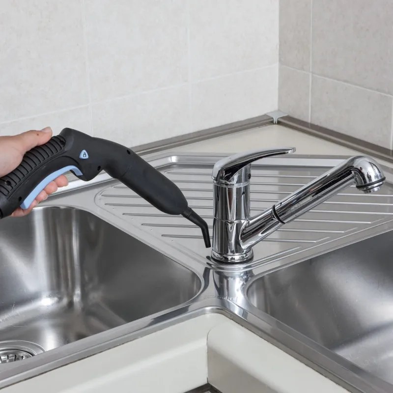 Aparat de curatat cu aburi Ariete XSTEAM 4147/02, 1500W, 4 bar, 0.6 L, Dezinfectie, Fara urme de umiditate, Abur reglabil, Alb/Albastru