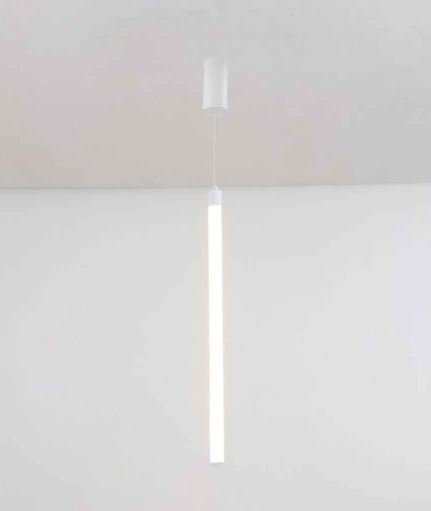 Pendul LED design tehnic Ray alb