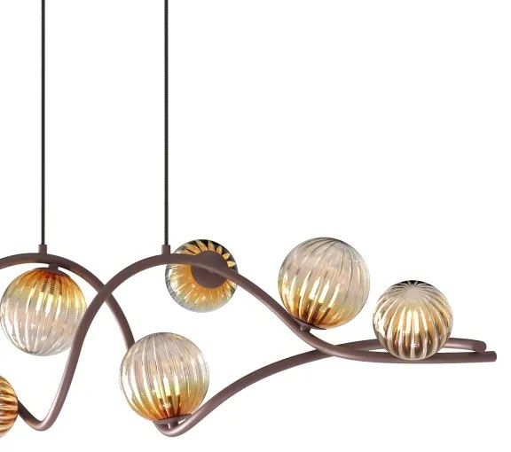 Lustră pe cablu ONLI FRIDA 8xG9/10W/230V cupru