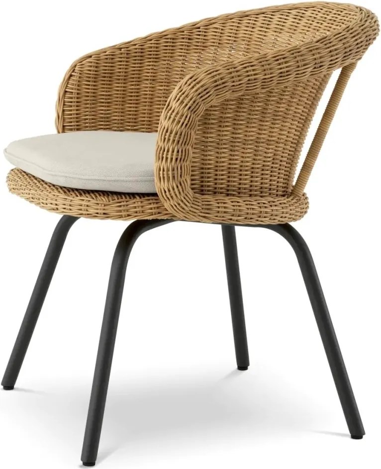 Scaun exterior/ interior design LUX, imitatie rattan, Nolan