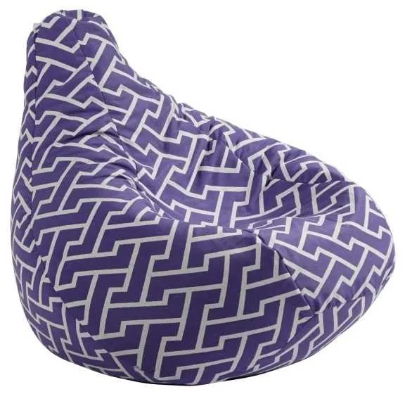 Fotoliu puf copii, Nirvana Light Pufrelax, Material Textil - Zippity Purple