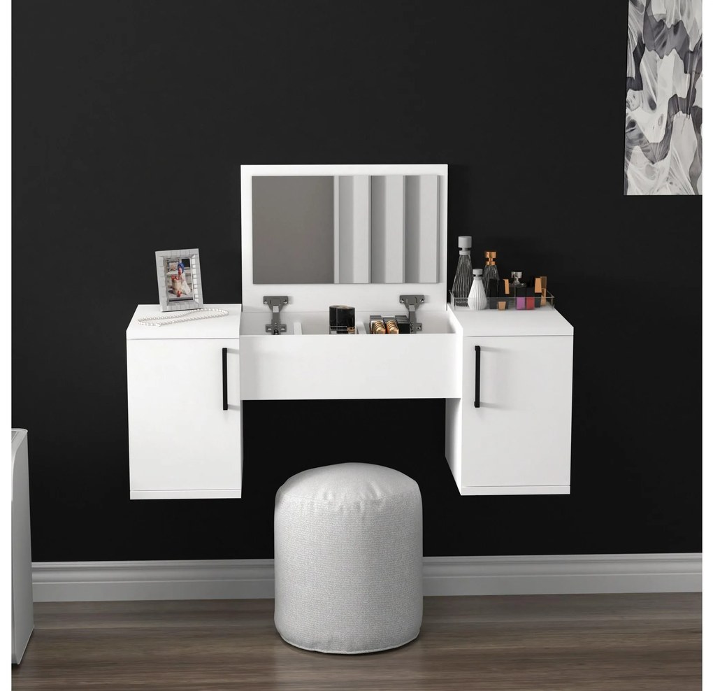Masă de toaletă Lumami 2 (pin atlantic + Negru) . 1094096