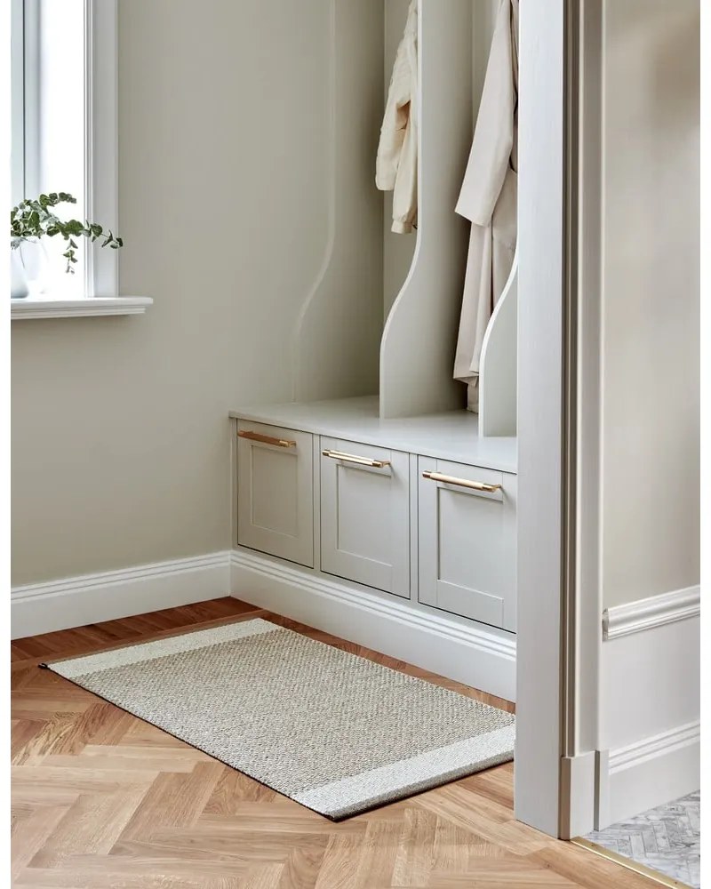 Covor pentru exterior și interior bej 60x85 cm Edit Mud Vanilla – Pappelina
