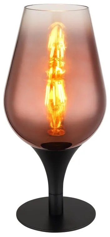 Veioza/Lampa de masa design modern LAVUS negru/cupru