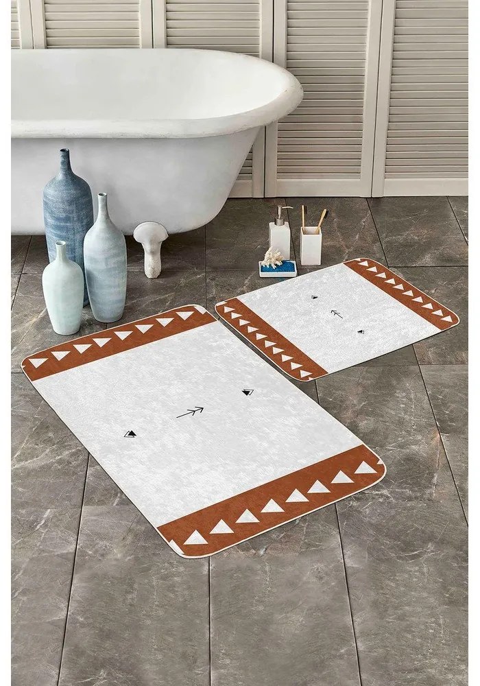 Covorașe de baie albe 2 buc. 60x100 cm – Mila Home