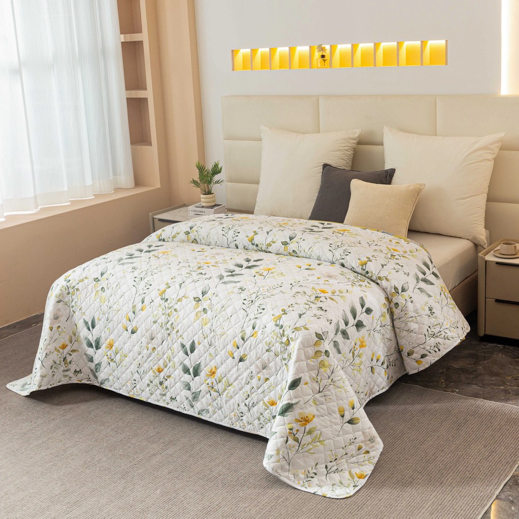 Cuvertura de pat CITRUS GARDEN, alb Dimensiune: 220 x 240 cm