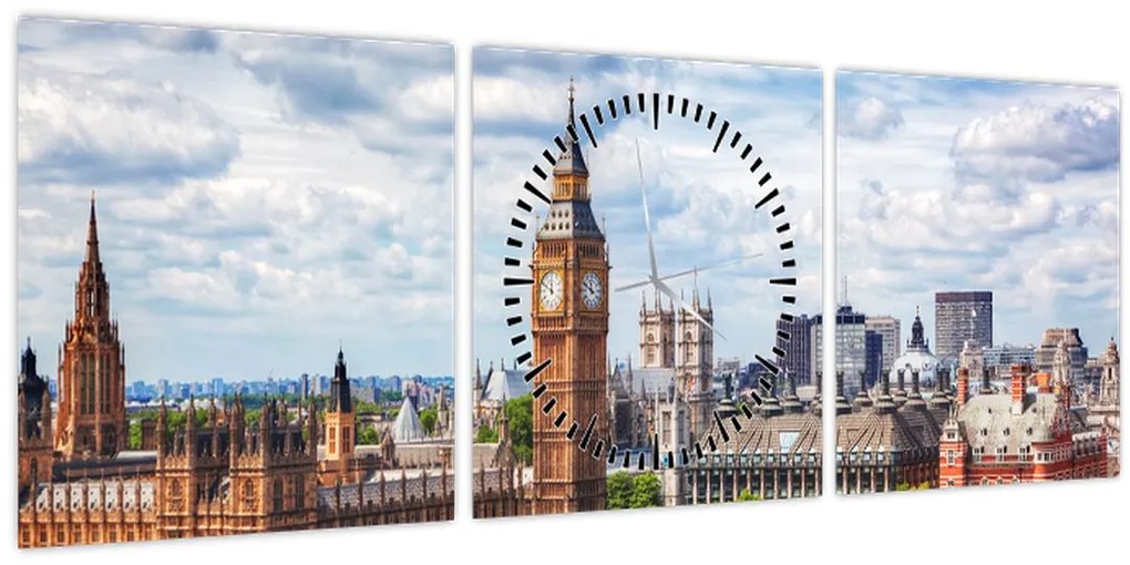 Tablou - Big Ben (cu ceas) (90x30 cm)