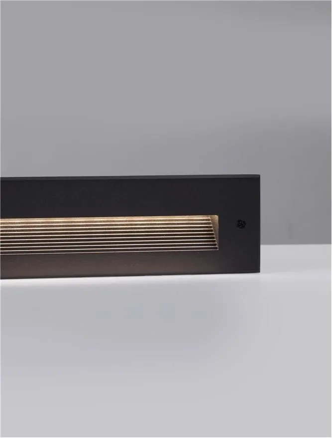 Spot LED incastrabil exterior, ambiental, IP65, POLKA negru