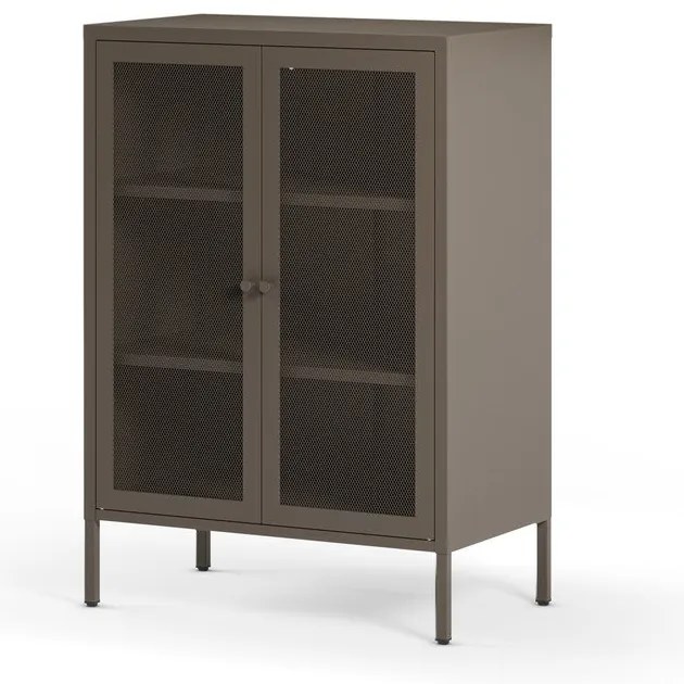 Dulap gri din metal 70x100x40 cm Fayna – Marckeric