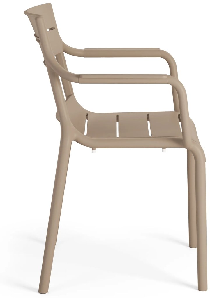 MAZZONI EXPORT LUSSO Bej - SCAUN MODERN DE BUCĂTĂRIE GRĂDINĂ CAFENEA (STIVUIT)